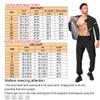 Sauna Suit for Men Sweat - Long Sleeve Shirt Jacket Workout Body Shaper Zipper Top Slimming Fitness Trainer Gym view 2