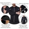 Sauna Suit for Men Sweat - Long Sleeve Shirt Jacket Workout Body Shaper Zipper Top Slimming Fitness Trainer Gym view 3