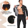 Sauna Suit for Men Sweat - Long Sleeve Shirt Jacket Workout Body Shaper Zipper Top Slimming Fitness Trainer Gym view 4