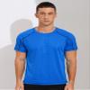 Fldy Men's Athletic Short Sleeves T-Shirt Quick Dry Performance Tee Shirt Gym Yoga Workout Tops UPF 50+ Rash Guard Shirt Lake,blue Medium view 2