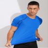 Fldy Men's Athletic Short Sleeves T-Shirt Quick Dry Performance Tee Shirt Gym Yoga Workout Tops UPF 50+ Rash Guard Shirt Lake,blue Medium view 3