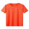 Fldy Men's Athletic Short Sleeves T-Shirt Quick Dry Performance Tee Shirt Gym Yoga Workout Tops UPF 50+ Rash Guard Shirt Orange A Large view 3