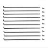 TRENDYBOY 12G Diameter 2.6mm Black Color E-Bike Spokes 45# Carbon Steel Equal Dimaeter Electric Bike Wheel Spokes Length 60mm-310mm (Color : Length 125mm) view 1