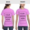 Custom Shirt for Kids Boys Girls Personalized Design Your Own Image Photo Text T-Shirt Front/Back Print Pink view 4