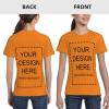 Custom Shirt for Kids Boys Girls Personalized Design Your Own Image Photo Text T-Shirt Front/Back Print Orange view 4