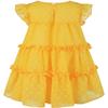 AGQT Toddler Girls Ruffle Dress Loose Fit Babydoll Dress Summer Babydoll Birthday Chiffon Dress Easter Dresses Yellow Size 3-4T view 4