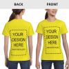 Custom Shirt for Kids Boys Girls Personalized Design Your Own Image Photo Text T-Shirt Front/Back Print Yellow view 4
