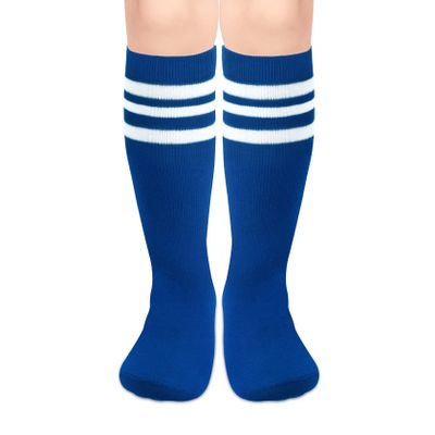 qikqik Kids Soccer Socks Boys Soccer Socks Toddler Soccer Socks Blue Soccer Socks Youth Soccer Socks Kids 4-6 Baseball Socks