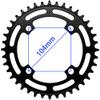 DECKAS Round Chainring 104BCD 40T 42T 44T 46T 48T 50T 52T Narrow Wide Chainring for 7 8 9 10 11 12 Speed Chains (Round Black, 42T) view 2
