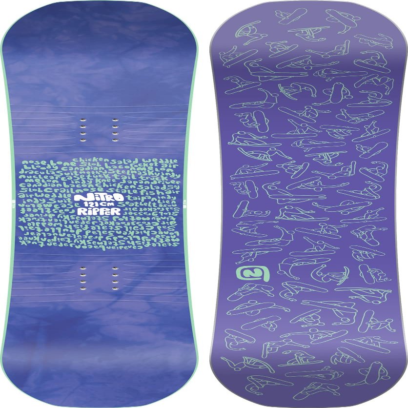 Nitro Ripper Kid's All-Mountain Snowboard, 121cm MY23