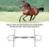 135mm Horse Snaffle Chew Stainless Steel Training Bit Horse Mouth Bit Stainless Steel Horse Cheek Snaffle for Cultivation Outdoor Gift view 4