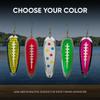 KOKOPROS Finished Kokanee Salmon Hyperglow Teardrop Fishing Flasher, 5-1/2" Length, Chrome, Multicolor 5 Pack - Salmon & Kokanee Fishing Tackle, Durable Metal Design view 3