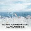 KOKOPROS Finished Kokanee Salmon Hyperglow Teardrop Fishing Flasher, 5-1/2" Length, Chrome, Multicolor 5 Pack - Salmon & Kokanee Fishing Tackle, Durable Metal Design view 4