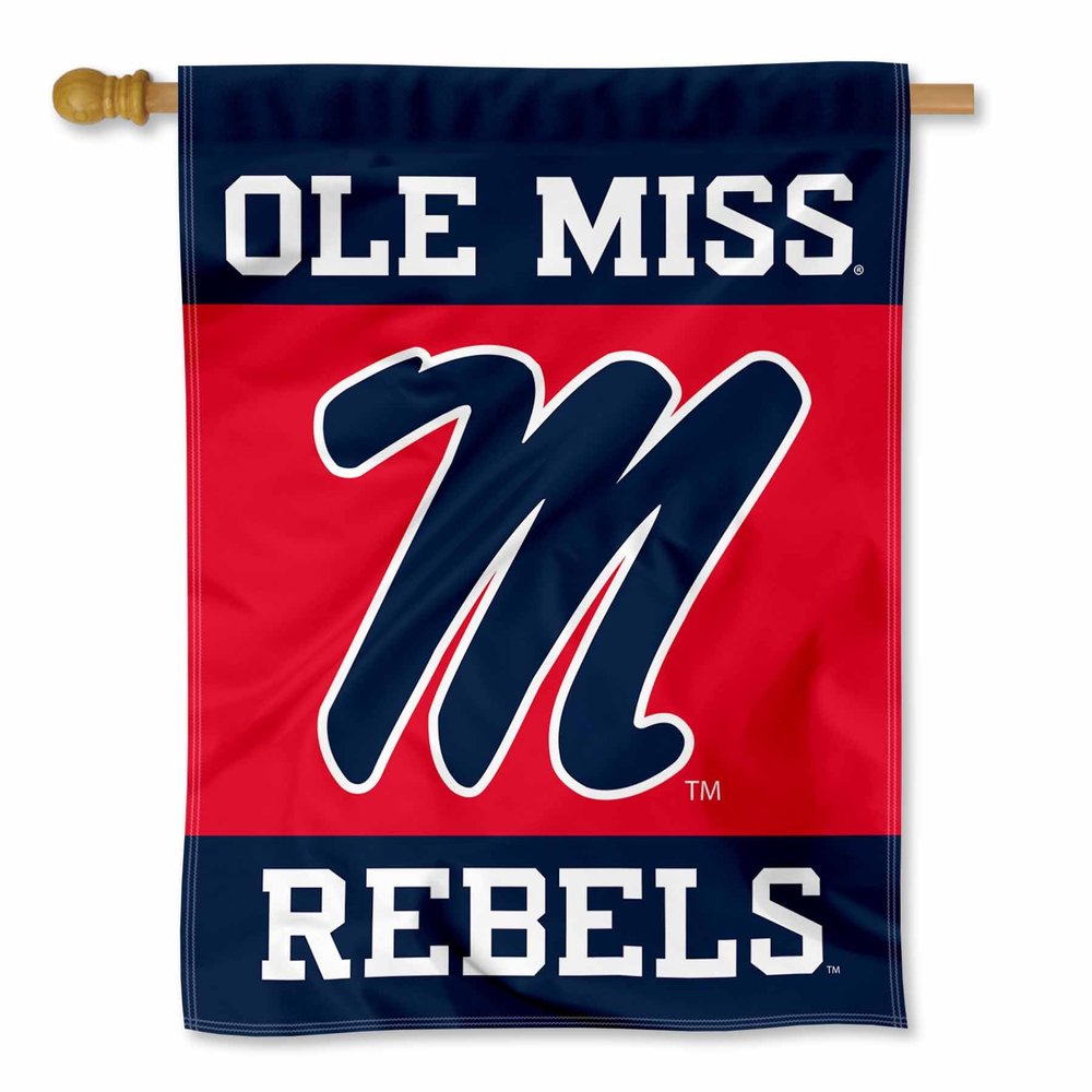 College Flags & Banners Co. Ole Miss Double Sided House Banner Flag