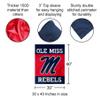 College Flags & Banners Co. Ole Miss Double Sided House Banner Flag view 2