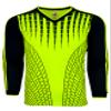 Boy's Goalkeeper Soccer Jersey, Padded Goalie Shirt with Sponge Protector Youth Sizes (Youth Large, Neon/Black) view 2