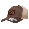 Yellowstone Officially Licensed Dutton Ranch Premium Trucker Cap (Brown-Beige) view 1