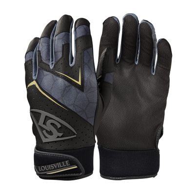 Louisville Slugger Youth Genuine 2.0 Batting Gloves - Black, Medium