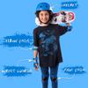 Kids Skateboard Bike Helmet Pads Set Protective Gear from Rude Boyz - Knee Pads Elbow Pads Wrist Pads Set for Youth Boys Girls view 2