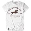 YellowStone Officially Licensed Dutton Ranch - Montana Mens T-Shirt (White), Large view 1