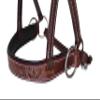CHALLENGER Horse Western Horse Leather Floral Tooled Bitless Sidepull Bridle Split Reins 77RS37BR view 3