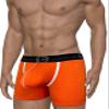 Wildmant Modal Big Boy Pouch 5" Inseam Boxer Brief Orange Medium view 3