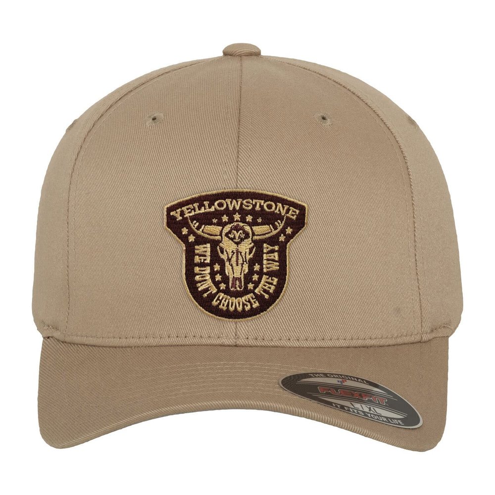 Yellowstone Officially Licensed We Don't Choose The Way Flexfit Cap (Beige), Large/X-Large