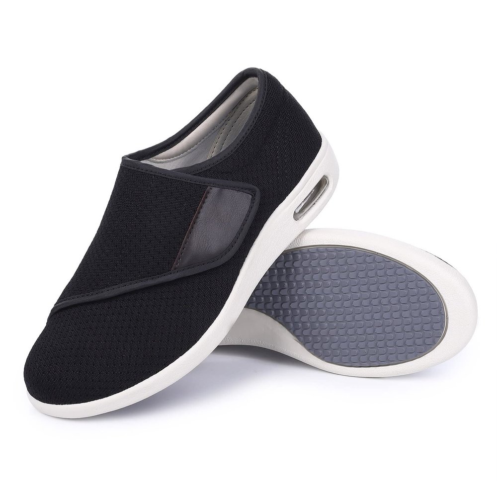 Elitechoice Diabetic Shoes for Women, Women's Wide Width Elderly Shoes, Adjustable Closure Lightweight Breathable, Swollen Feet Walking Edema Sneakers