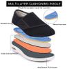 Elitechoice Diabetic Shoes for Women, Women's Wide Width Elderly Shoes, Adjustable Closure Lightweight Breathable, Swollen Feet Walking Edema Sneakers view 4