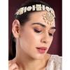Aheli Indian Traditional Bollywood Kundan Studded Maang Tikka Matha Patti Gift for Women Jewelry view 2