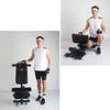 Sissy Squat Machine Squat Machine Sit Up Push Up Leg Exerciser Sissy Squat Fitness Equipment Abdominal Training for Home Gym (Color : Black, Size : 117 * 54 * 39cm) view 4