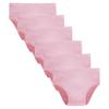 Winging Day Packs of 6 Big Girls Panties Solid Pink Underwear Size 16 view 1