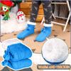 DoSmart Kids Boys Girls Fuzzy Slipper Socks Soft Warm Thick Fleece lined Christmas Stockings For Child Toddler Winter Home Socks(Blue Knit,5-8 Years) view 2