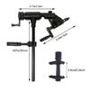 EUPHENG Fly Tying Vise Riverruns II Generation True Rotary with Super Jaw Clamp Power, Anti-Corrosion Hardened Steel Jaws, Sturdy C-Clamp, Black view 2