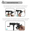 EUPHENG Fly Tying Vise Riverruns II Generation True Rotary with Super Jaw Clamp Power, Anti-Corrosion Hardened Steel Jaws, Sturdy C-Clamp, Black view 4