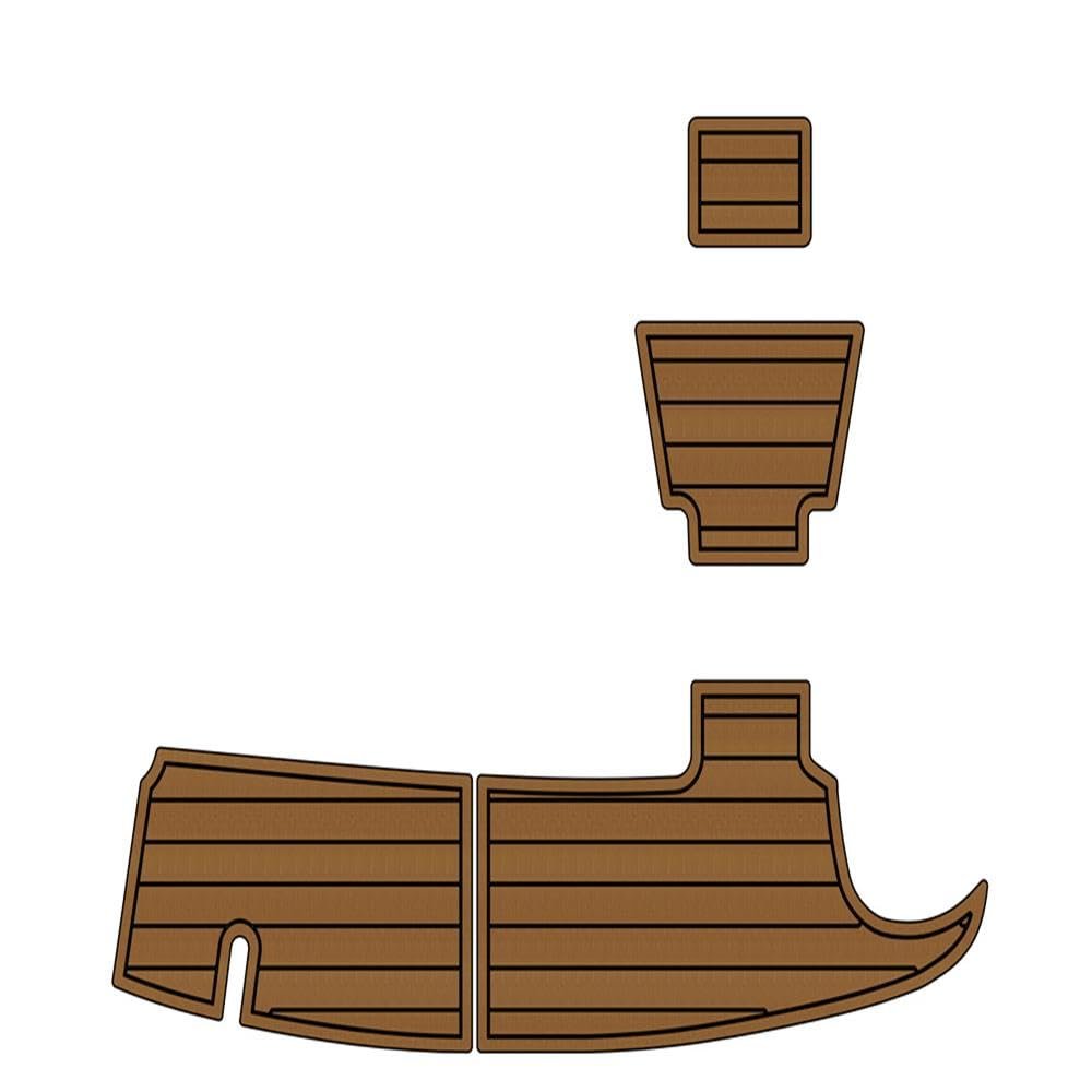 Boat EVA Faux Teak Decking Floor Compatible with 1997 Sea Ray 240 Sundeck Swim Platform Pad Boat EVA Foam Teak Deck Floor Mat