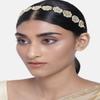Aheli Valentines Day Gifts for Her Indian Traditional Bollywood Kundan Studded Maang Tikka Matha Patti for Women Girls Wedding Jewelry view 2