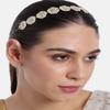 Aheli Valentines Day Gifts for Her Indian Traditional Bollywood Kundan Studded Maang Tikka Matha Patti for Women Girls Wedding Jewelry view 4