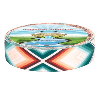 Country Brook Design - Sedona Arrows Polyester Webbing (1 1/2 Inch, 10 Yards)