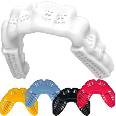 Bulletproof Braces Mouthguard  Worlds Thinnest & Strongest Sports Mouth Guard for Braces! Basketball Football Lacrosse Wrestling Hockey Rugby BJJ MMA Boxing Mouthpiece  Adult Youth & Kids