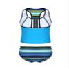 Kaerm Kids Girls 3 Piece Sporty Swimwear Bathing Suit Racerback Bikini Brief Boyshorts Rash Guard Tankini Set Green A 4 Years view 4