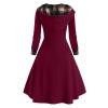 tuduoms Renaissance Costumes Women's Steampunk Gothic Dress Hooded Robe Vintage Pullover Medieval Long Hoodie Dress Cloak Wine view 4