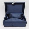 Only My Live Home 4.13x2.56x2.56 inch Luxury Chinese Silk Brocade Jewelry Box Cotton Filled Vintage Gift Packaging Boxes Crystal Stone Buddha bead bracelet Jewellery Storage Case (blue dragon) view 2