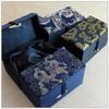 Only My Live Home 4.13x2.56x2.56 inch Luxury Chinese Silk Brocade Jewelry Box Cotton Filled Vintage Gift Packaging Boxes Crystal Stone Buddha bead bracelet Jewellery Storage Case (blue dragon) view 4
