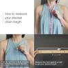14kt Rose Gold Plated Sterling Silver 1mm Box Chain Necklace  Thin Dainty Chain Necklace for Women  Nickel-Free  Made in Italy  21 Inch view 4