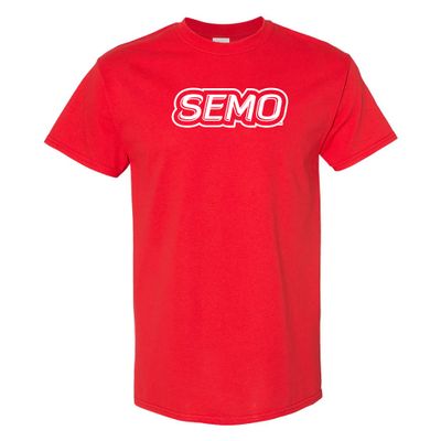 AS01 - Southeast Missouri State Redhawks Basic Block T Shirt - 3X-Large - Red