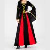 tuduoms Women Medieval Costume Renaissance Irish Long Dress Women Velvet Victorian Ball Gown 1800s Gothic Princesss Costume Black view 3