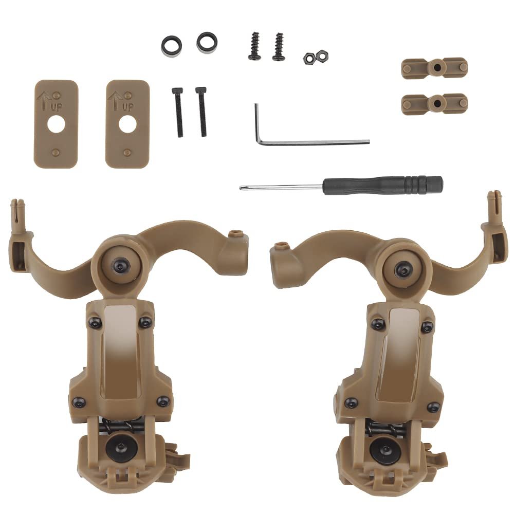 Tactical Multi-Angle Rotation Helmet Rail Adapter for Ops Core ARC/Wendy Fast Helmet Rail Mount Adapter