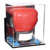 Better Display Cases Acrylic Vertical Boxing Glove Display Case Mirror Case, Light Blue Risers , Wall Mount and Mirror Base 8" x 6" x 14" (A092/V18) view 1
