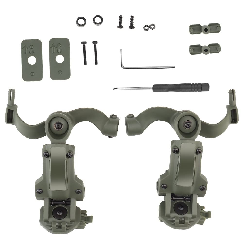 Tactical Multi-Angle Rotation Helmet Rail Adapter for Ops Core ARC/Wendy Fast Helmet Rail Mount Adapter